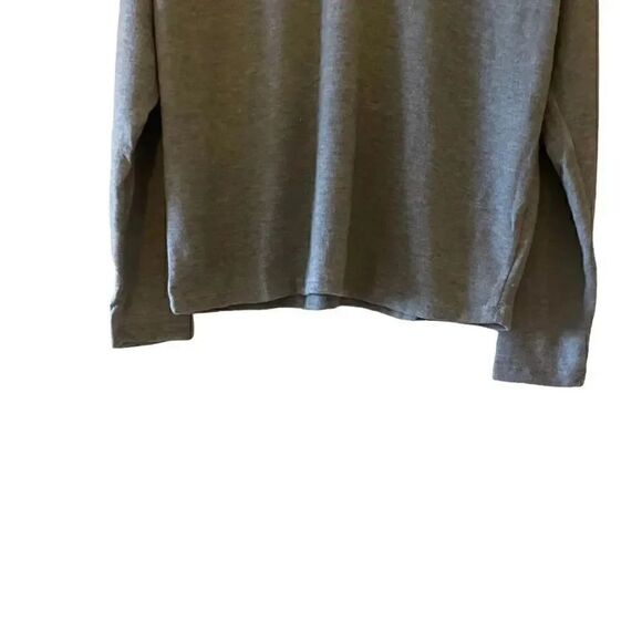 Project Social T Womens Sweater Top Fleece Neck Heather Gray Size Small - Picture 4 of 12